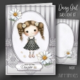 Daisy Girl Card Front Kit-6