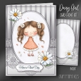 Daisy Girl Card Front Kit-8