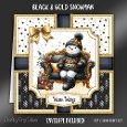 Black & Gold Snowman-2