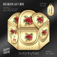 Christmas Roses Hexagon Gift Box