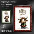 Christmas Highland Cow Card Fronts-Kit-3