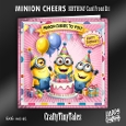 Minion Cheers Birthday Card Front Kit-2