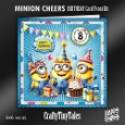 Minion Cheers Birthday Card Front Kit-3