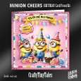 Minion Cheers Birthday Card Front Kit-4