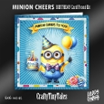 Minion Cheers Birthday Card Front Kit-5