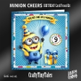 Minion Cheers Birthday Card Front Kit-6