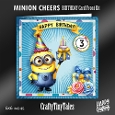 Minion Cheers Birthday Card Front Kit-7