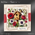 Bird House and Flowers-Cardfront Kit-3