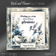 Birds and Flowers Cardfront Kit-2