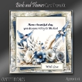 Birds and Flowers Cardfront Kit-3