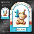 Birthday Bears Cut And Fold Card Kit-1