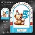 Birthday Bears Cut And Fold Card Kit-5
