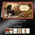 Beauty and The Sleigh Cut-And-Fold Card-K2