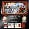 Winter Farm Cut-And-Fold Card-K6