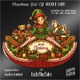 Christmas Girl Elf Rocker Card Kit