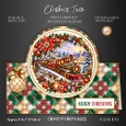 Christmas Train Quick Tent Card Kit-1