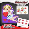 Valentine Angel Purple Back