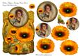 Golden Poppies Vintage Card Front