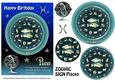 Zodiac Sign Aqua Pisces