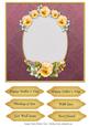 Vintage Floral 7x7 Rose Insert