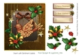 Christmas Bird Ornament CF 6X7  Caramel