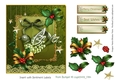 Christmas Bird Ornament CF 6X7  Alge