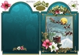 Here Comes Santa 6x8 Full Card Teal