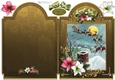 Here Comes Santa 6x8 Full Card Gold