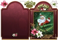 There Goes Santa  6x8 Full Card Red
