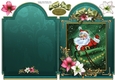 There Goes Santa 6x8 Full Card Green