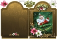 There Goes Santa 6x8 Full Card Gold
