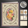 Vintage Floral 6x8 Card Front Kit 3