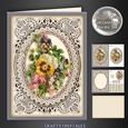 Vintage Floral 6x8 Card Front Kit 6