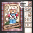 Papa Bears 6x8 Card Front Mini Kit 2