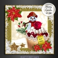 Holiday Cupcakes Card Front Kit 1