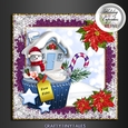 Holiday Cupcakes Card Front Kit 5