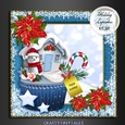 Holiday Cupcakes Card Front Kit 6