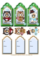 Christmas Owl Tags Sheet 1