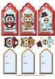 Christmas Owl Tags Sheet 2