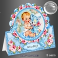 Babies R Precious Boy Tent Card Kit. 2