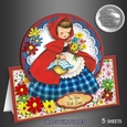Vintage Doll Tent Card Kit. 2