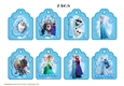 TAGS Eight Frozen Ribbon Hole Tags