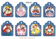 TAGS Vintage Dolls Ribbon Hole Tags