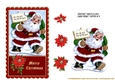 Santa Claus 4x7 Card Front Topper 4