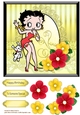 Betty Boop Card Front Black Border Yellow 6