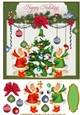 Christmas Decoration 8x8 Card Front 7