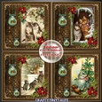 Vintage Christmas Cats Bumper Kit. 2