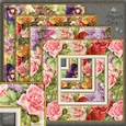 Vintage Floral 8x8 Frames Designer Kit 1