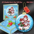 3D Bauble Card And Gift Box Kit 5