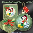3D Bauble Card And Gift Box Mickey Kit 3